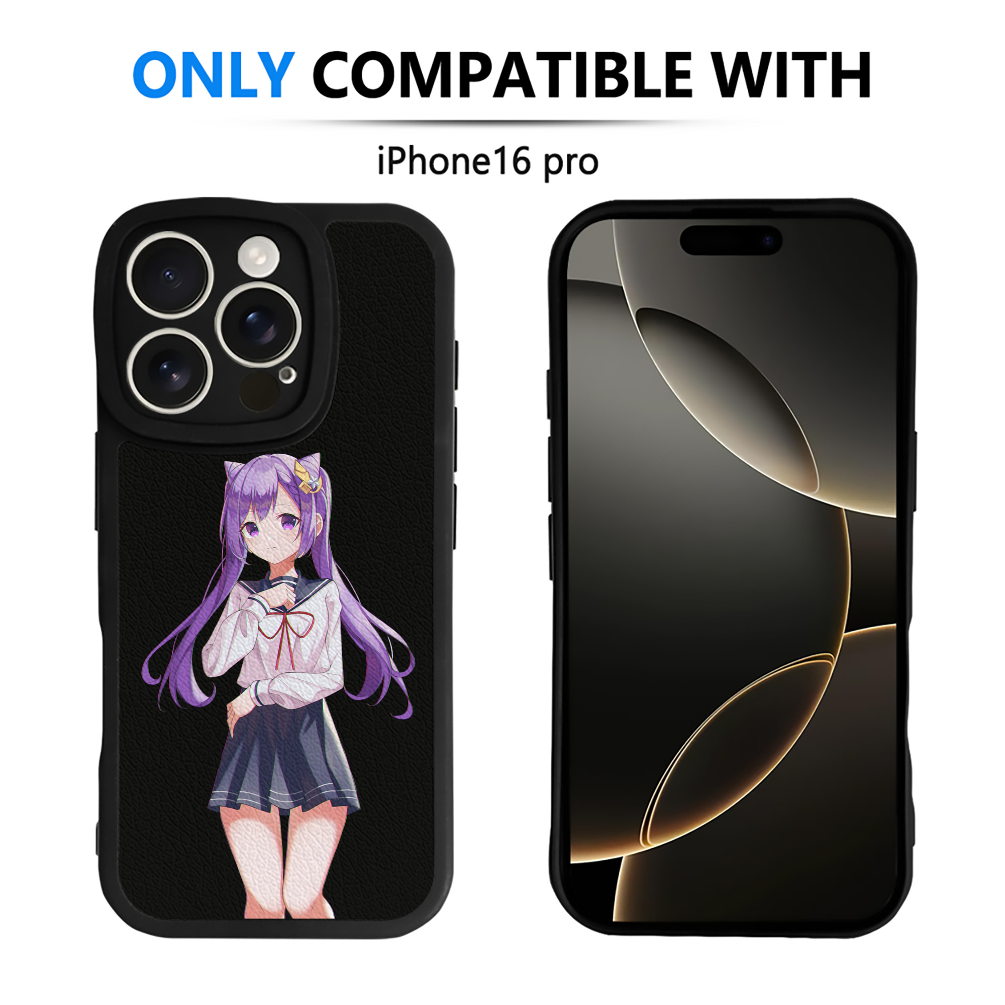 げんし神 刻晴 こくせい genshin Kokusei 【iPhone 16シリーズ対応】シリコンスマホケース（レザー調） 材質：シリコン